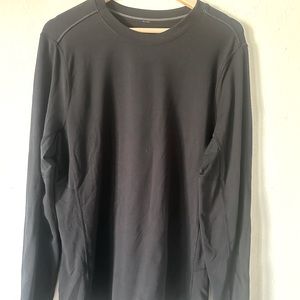 Lululemon Men's Black Performance Long Sleeve Shirt, Size Large